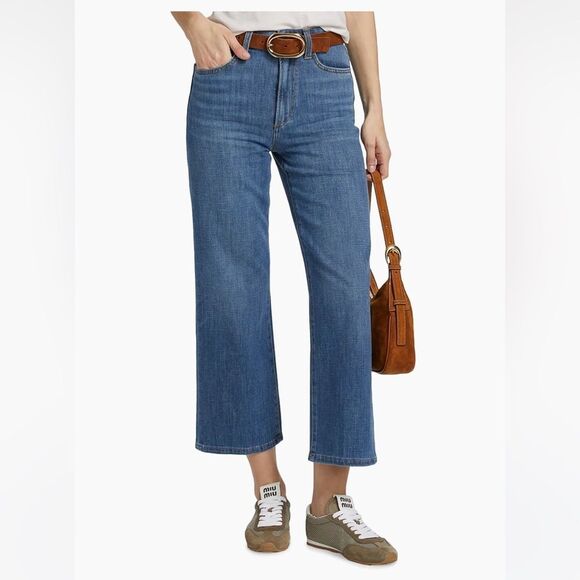 NWT Joe’s Jeans Vintage Stretch The Blake, High Rise Wide leg Crop Jeans, sz 27 - Picture 2 of 15